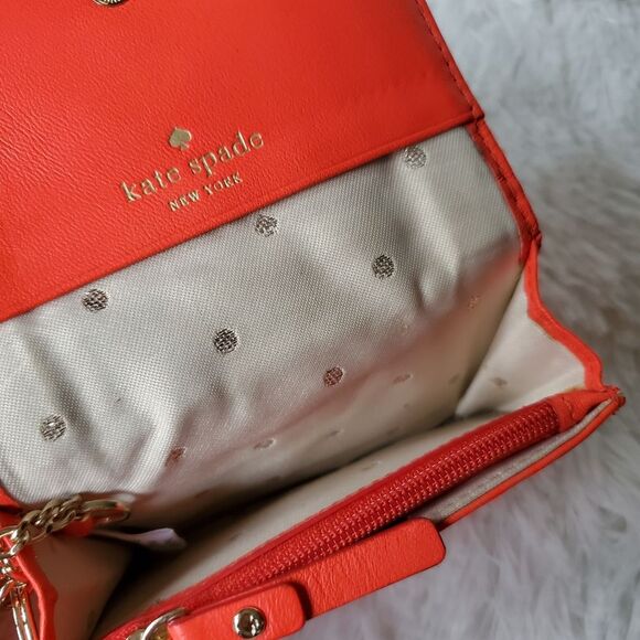 Kate Spade Bow Terrace Darla Orange Wallet - Picture 5 of 5